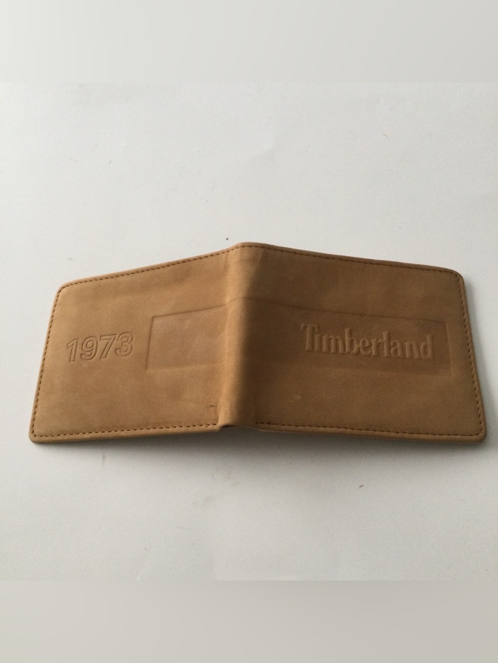 TIMBERLAND WHEATLOCK NUBUCK SUEDE BIFOLD WALLET 1973 TAN NWT